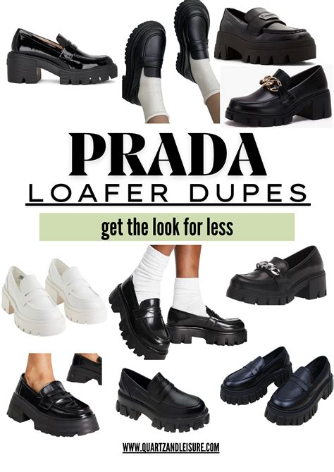 prada monolith dupes|prada monolith loafers.